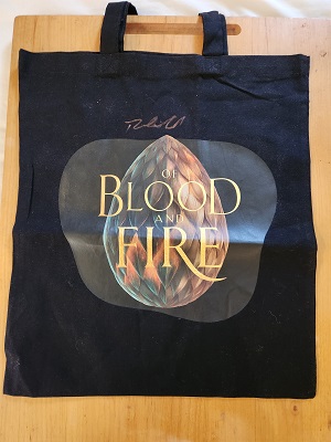 OF BLOOD AND FIRE - SIGNED PROMOTIONAL TOTE BAG